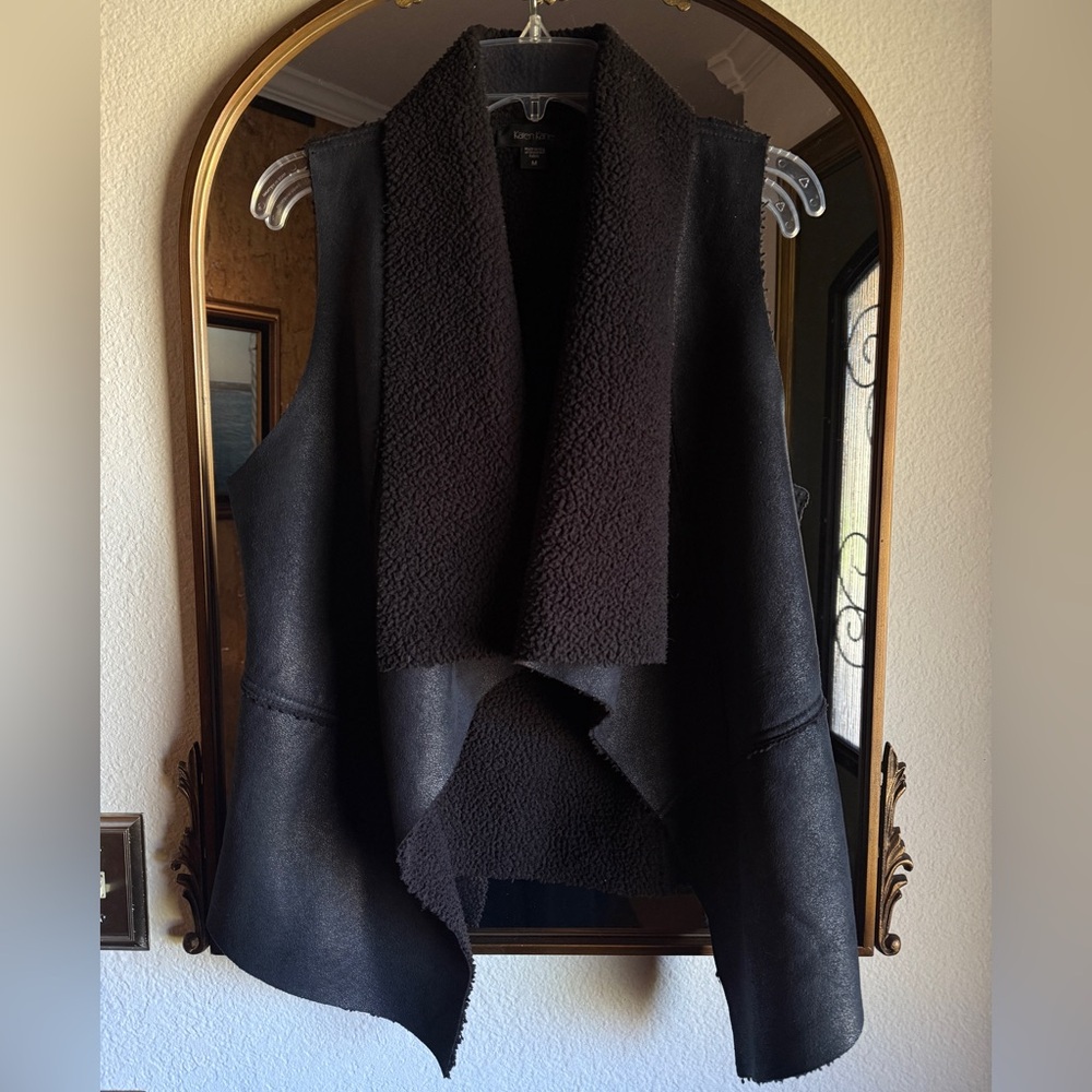 Karen Kane Faux Suede Vest
